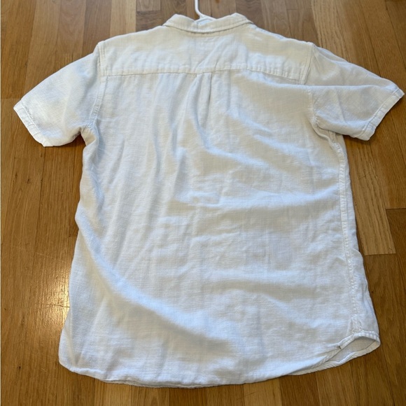 Marine Layer Men's  Stretch Selvage Short Sleeve Shirt White Button Up Marge - Picture 13 of 13